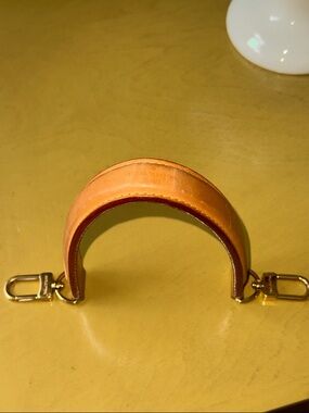 Authentic LV Vanchetta Leather Top Bag Handle Strap with Gold Hardware